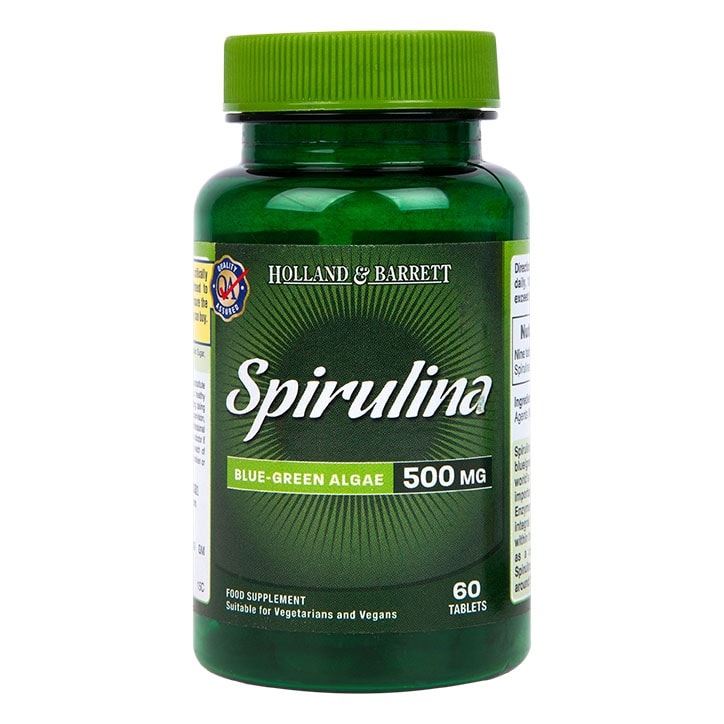 Holland & Barrett Spirulina 60 Tablets 500mg